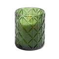 Cedar & Pine candle in green decorative glass 15oz.