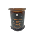 Bourbon 1 wick candle in brown jar w/lid 8.5oz.