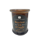 Bourbon 1 wick candle in brown jar w/lid 8.5oz.