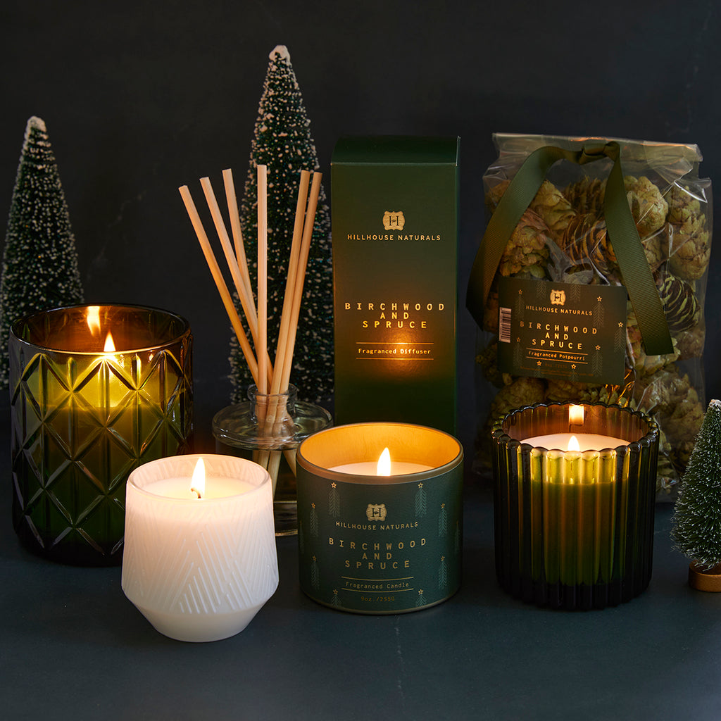 Birchwood & Spruce candle in tin 9oz.