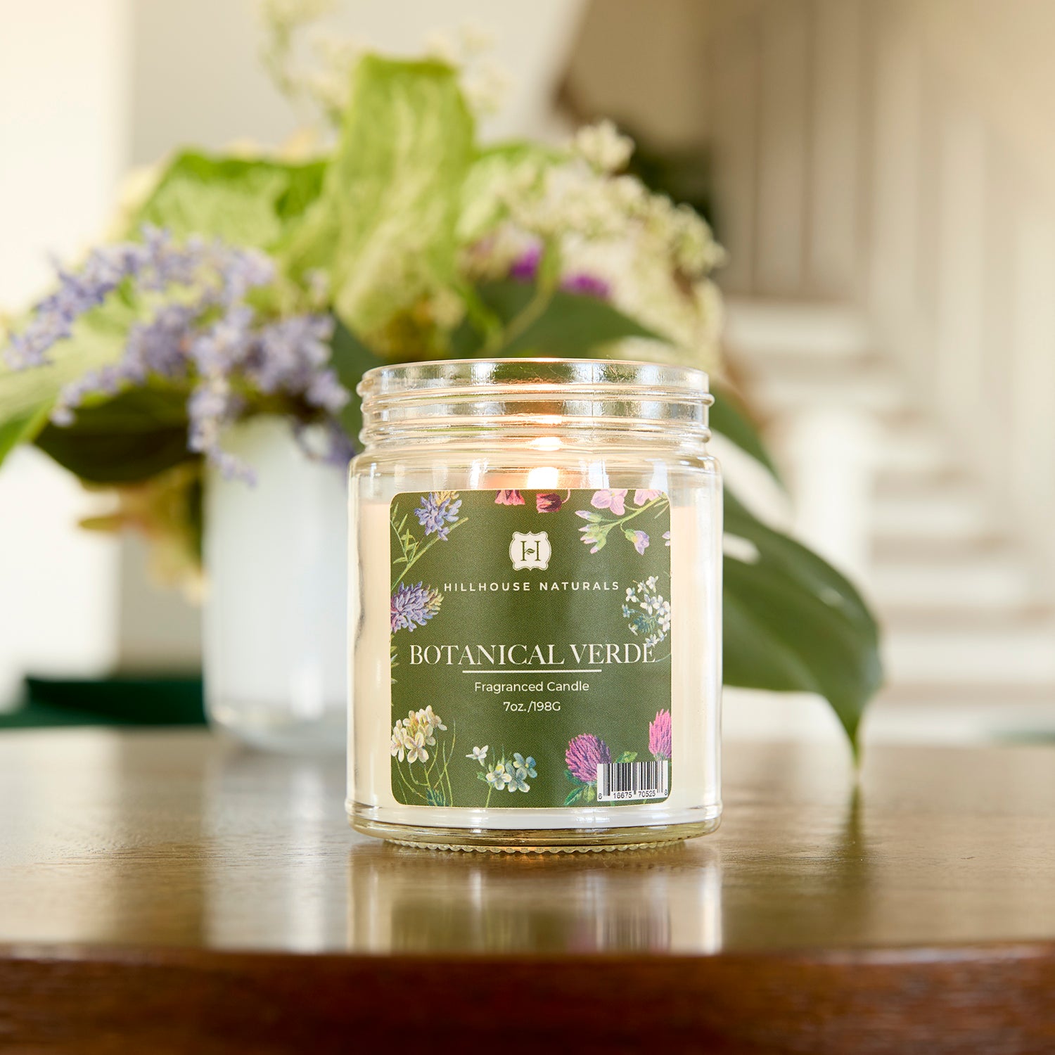 Botanical Verde candle jar 7oz.