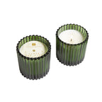 Cedar & Pine candle in green decorative glass 7oz.