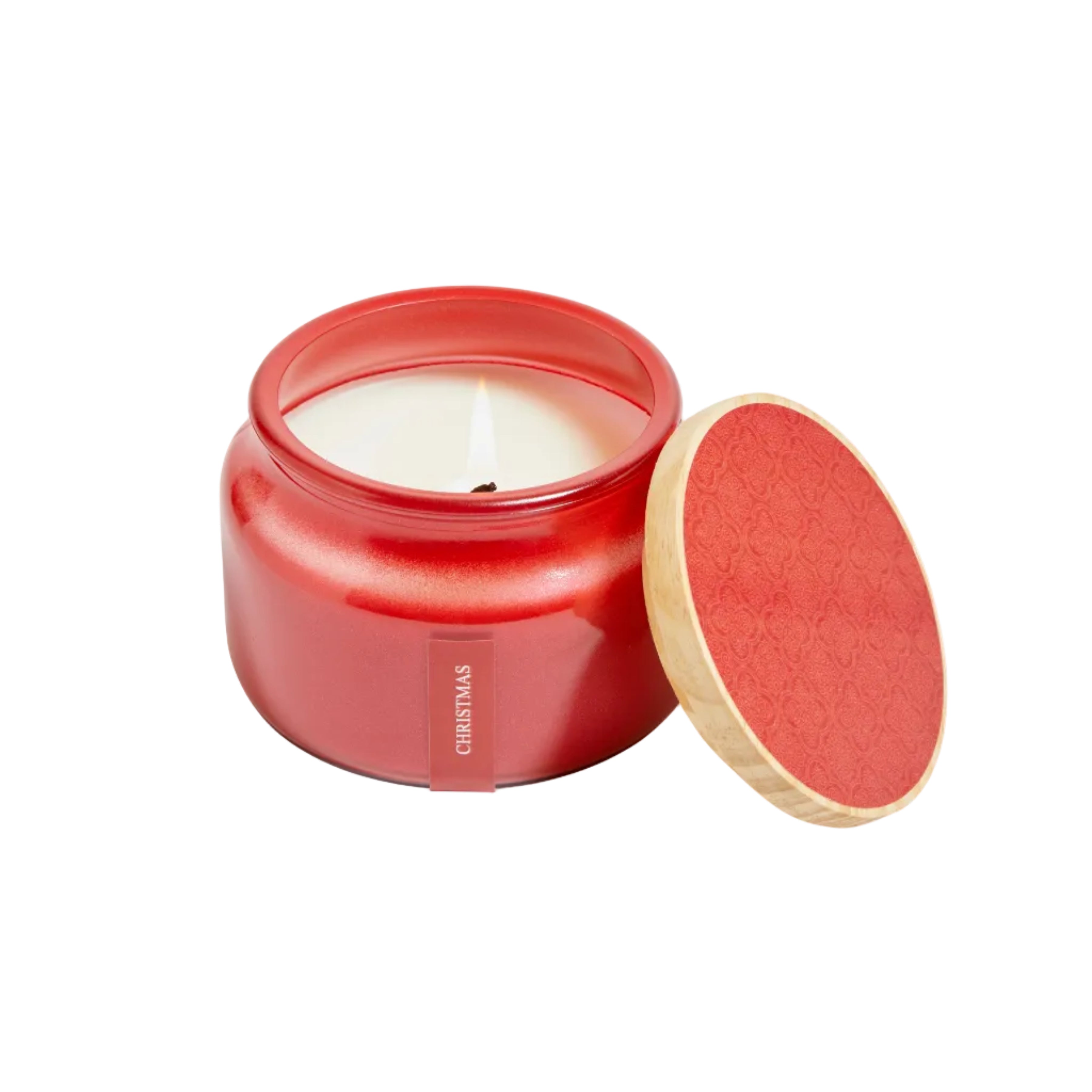Christmas candle in jar 8.5oz.