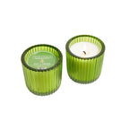 Cut Grass 1 wick candle in colored glass 8oz.
