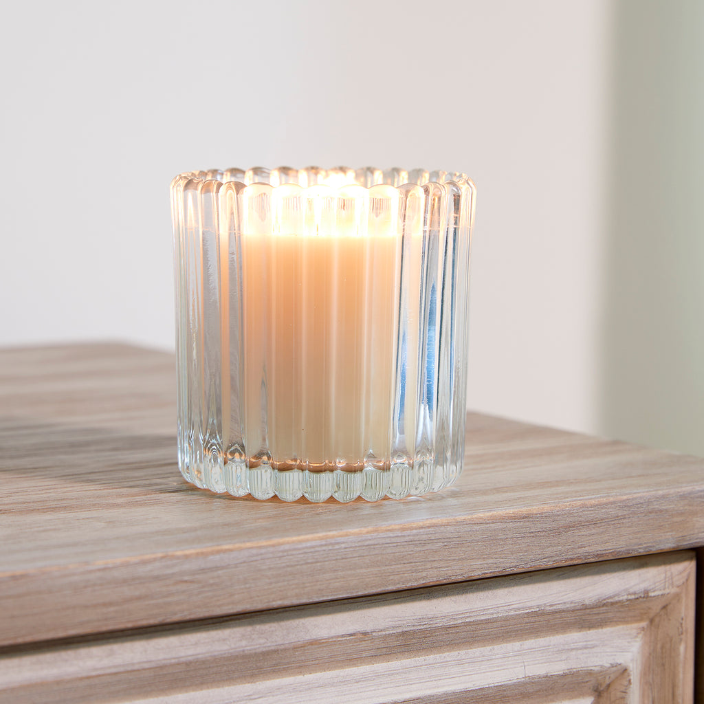 Cashmere 1 wick candle in deco glass 7oz.