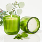 Eucalyptus Mint Citronella 1 wick candle in color glass 8oz.