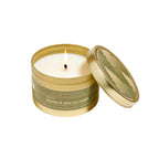 Fresh Cut Balsam & Pine candle in gold tin 5oz.
