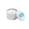 Sea Salt candle in white tin 6oz.
