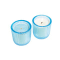 Sea Salt 1 wick candle in colored glass 8oz.
