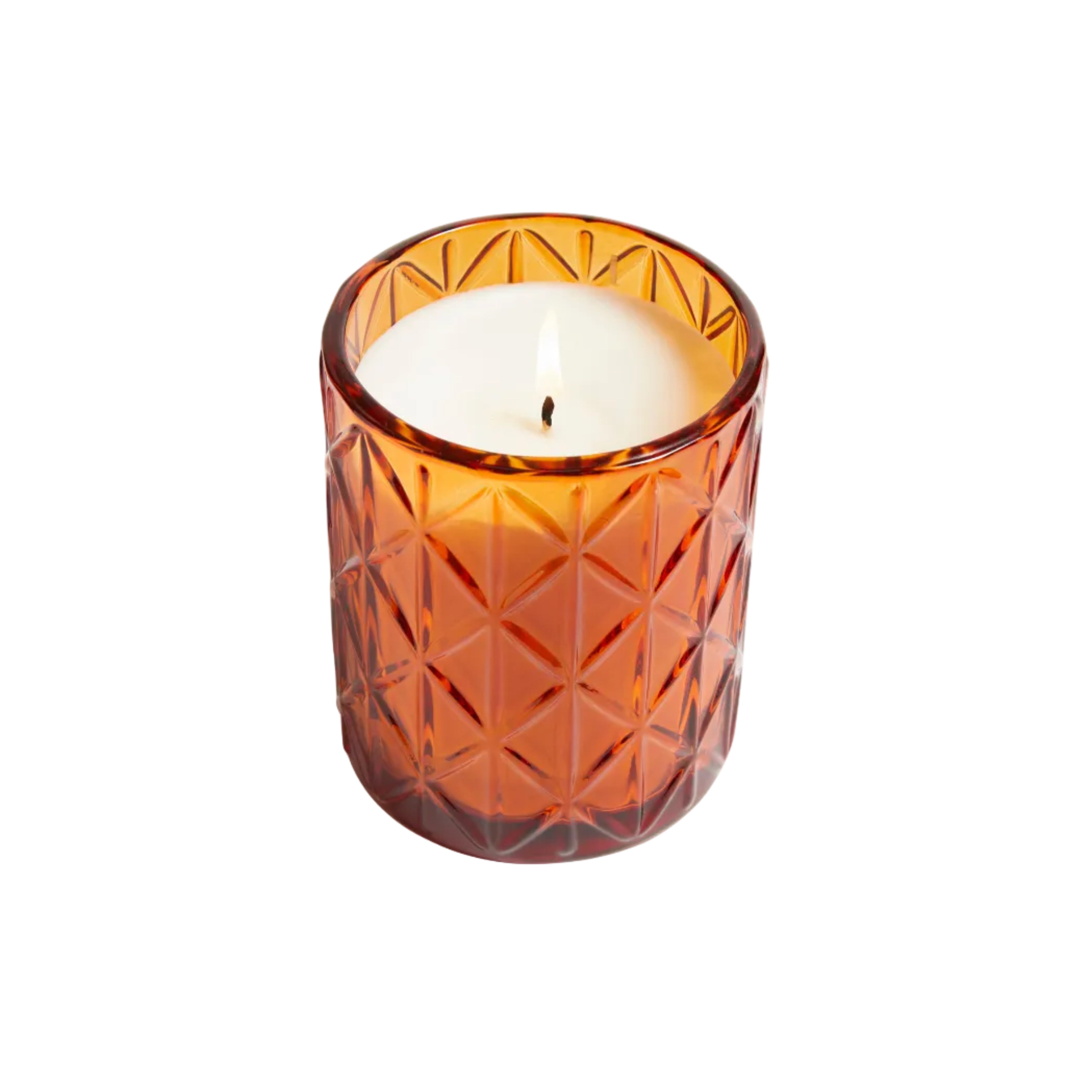 Fallen Leaves Candle In Large Decorative Glass 15oz.
