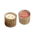 Grapefruit Pomelo 2 wick handwoven candle 12oz.