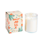 Holly Jolly Candle In Glass 8oz.
