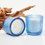 Lake Side 1 wick candle in colored glass 8oz.