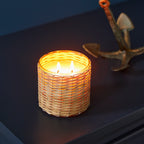 Lake Side 2 wick handwoven candle 12oz.