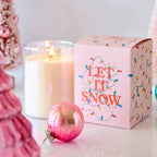 Let It Snow Candle In Glass 8oz.