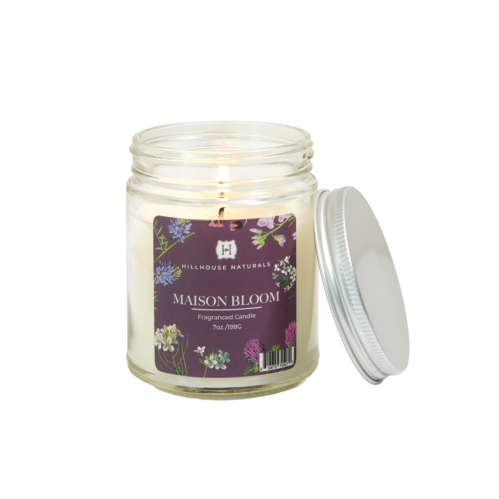 Maison Bloom candle jar 7oz.