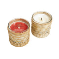 Marigold Citronella bamboo wrapped candle 7oz.