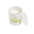Eucalyptus Mint 10oz Citronella Candle in White Glass with Lid