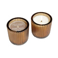 Myrrh Wood 1 wick candle in colored glass 8oz.