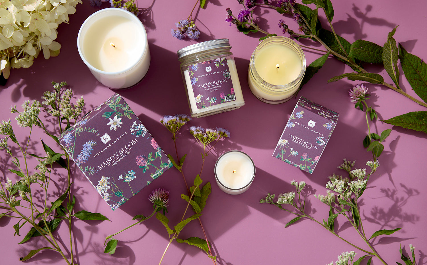 Hillhouse Naturals Maison Bloom Candle - Thumbnail 2