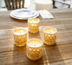 Eucalyptus bamboo wrapped candle 7oz.