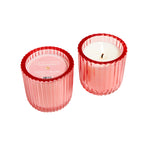 Peony Blush 1 wick candle in colored glass 8oz.