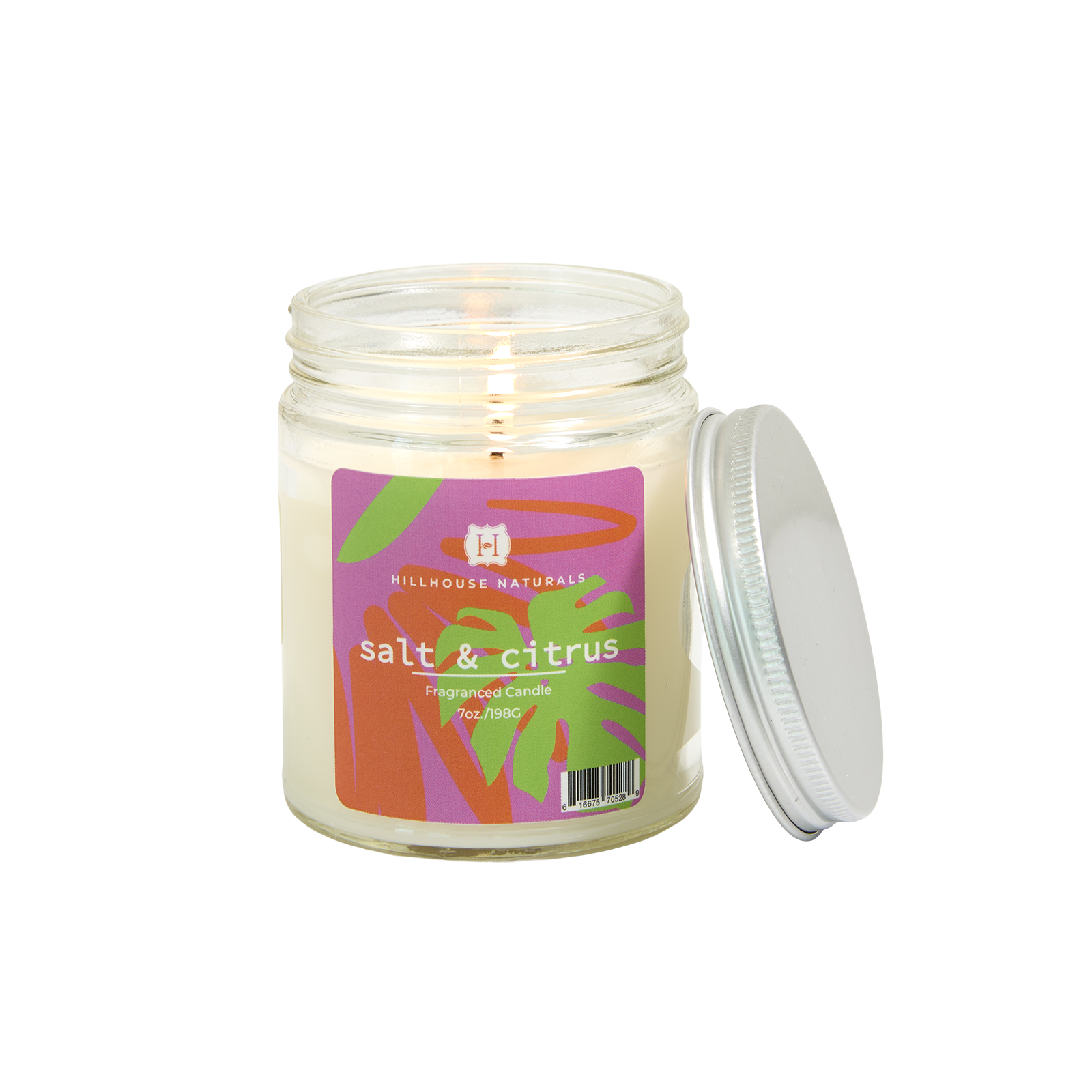Salt & Citrus candle jar 7oz.