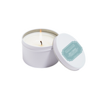 Sea Grass candle in white tin 6oz.