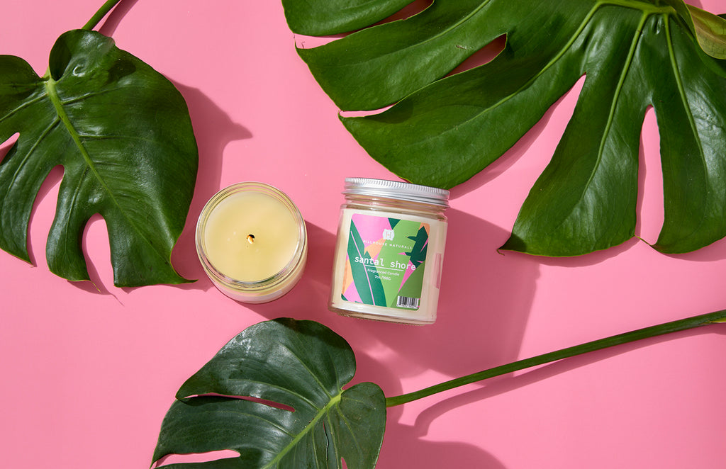 Santal Shore candle jar 7oz.