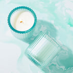 Sea Grass 1 wick candle in colored glass 8oz.