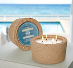 Seaside Citronella candle in concrete pot 32oz.