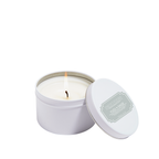 Yuzu Sage candle in white tin 6oz.
