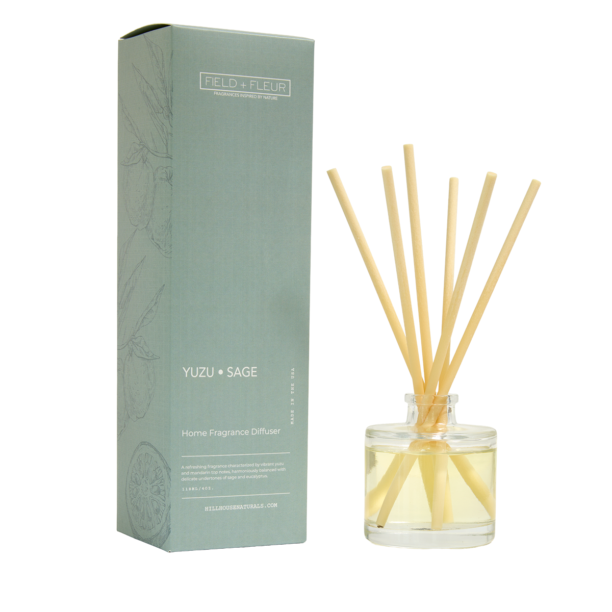 Yuzu Sage diffuser 4oz.