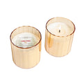 Christmas Candle In Sm. Gold Glass 7oz.