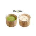 Cut Grass 3 wick handwoven candle  21oz.