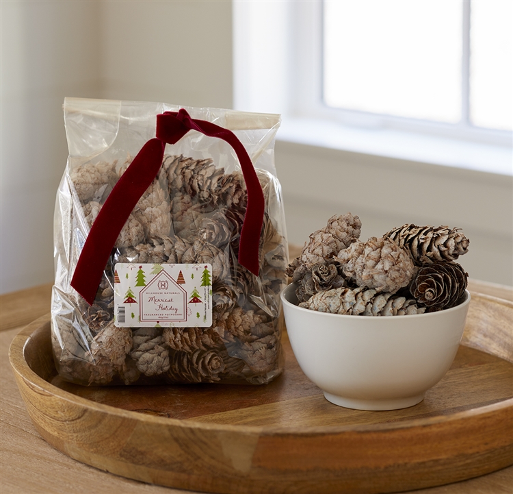 Pine Cone Medley Frosted Pine Cone Potpourri Available Scented/unscented. 8  Cup Bag 